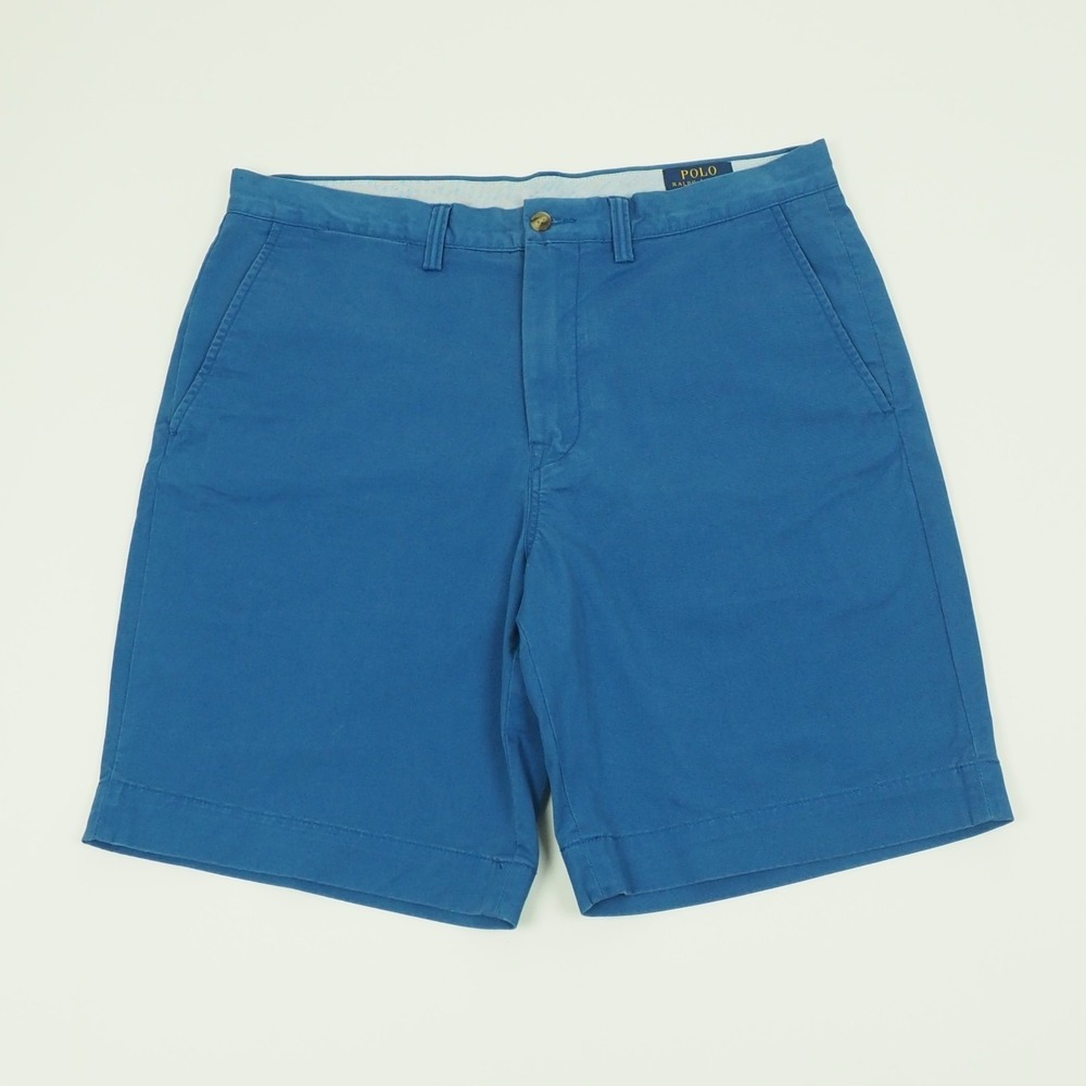 Polo Ralph Lauren Chino Shorts Mens 33 Blue RL Stretch Cotton Twill Classic Fit